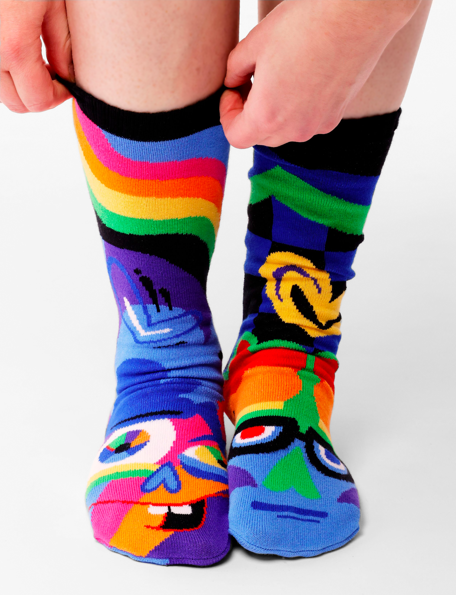 SILLY & SERIOUS DAD OR MOM AND ME PERSONALITIES SOCK SET