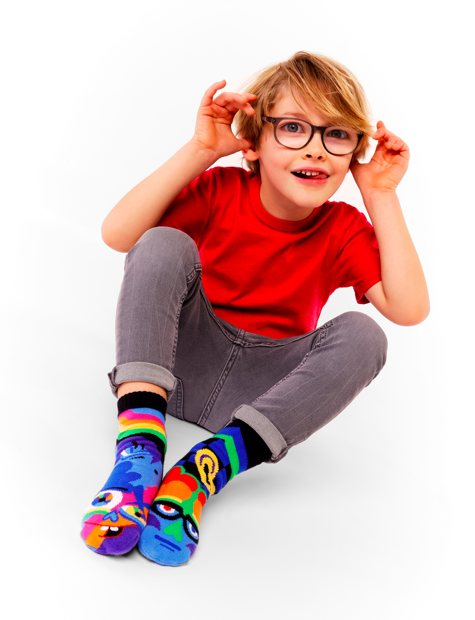 SILLY & SERIOUS DAD OR MOM AND ME PERSONALITIES SOCK SET